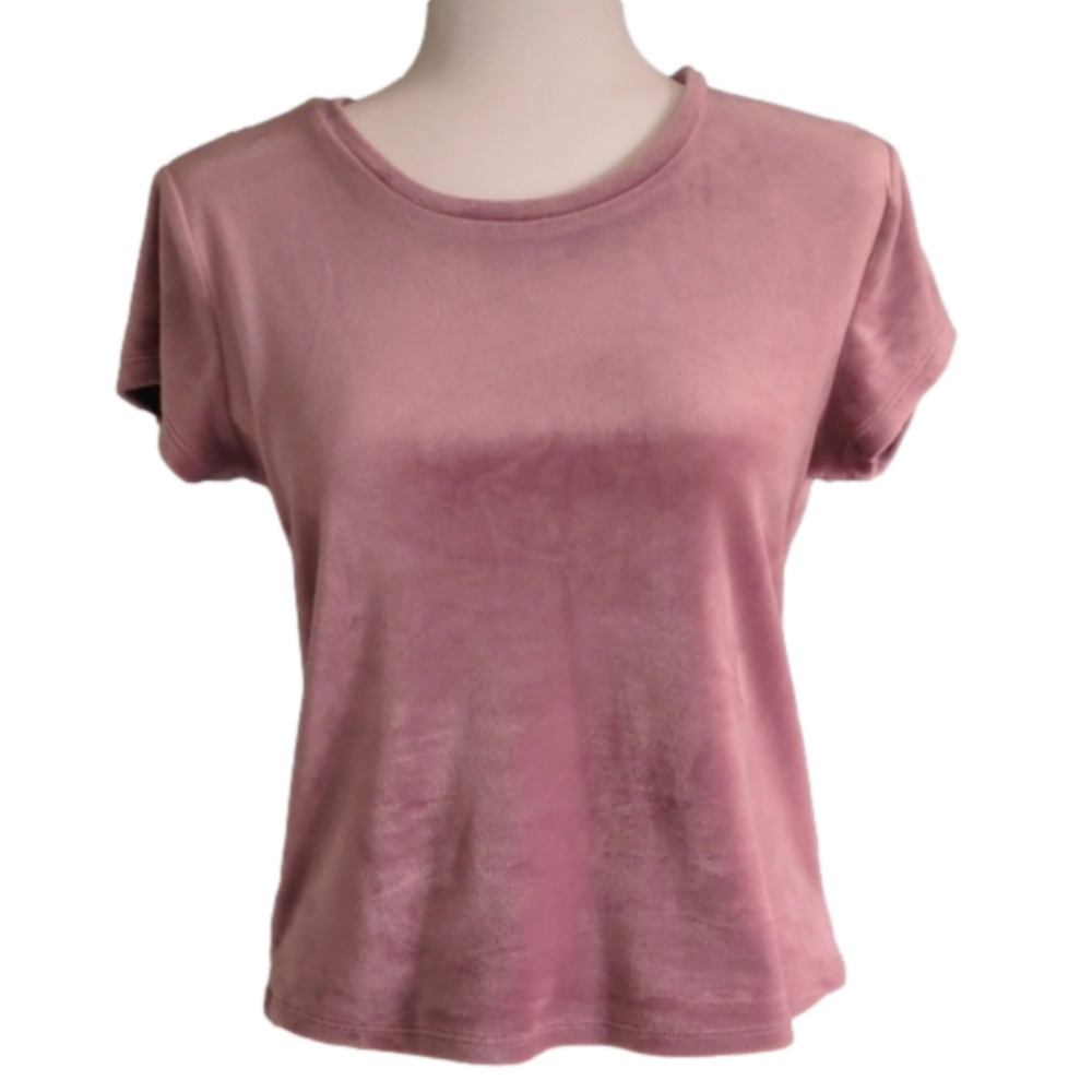 Garage Mauve Velour Top